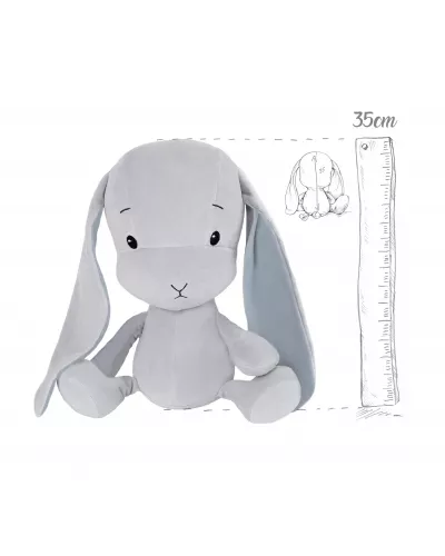Bunny Effik M - gray , gray ears, 35 cm