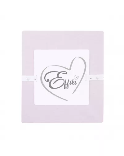 Fitted sheet Effiki, 100% cotton  - powder pink 70x140