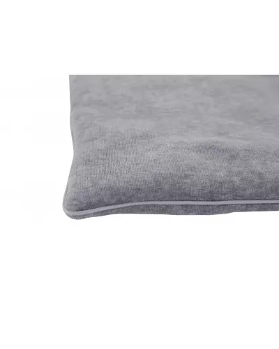Cuddly pillow Effiki - gray with embroidery 25x35