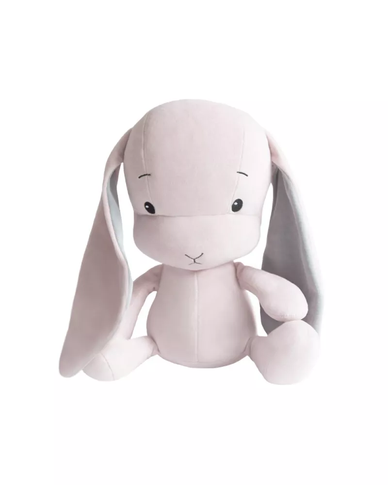 Bunny Effik L - pink, gray ears 50 cm
