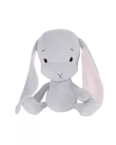 Bunny Effik L - gray, pink ears, 50 cm